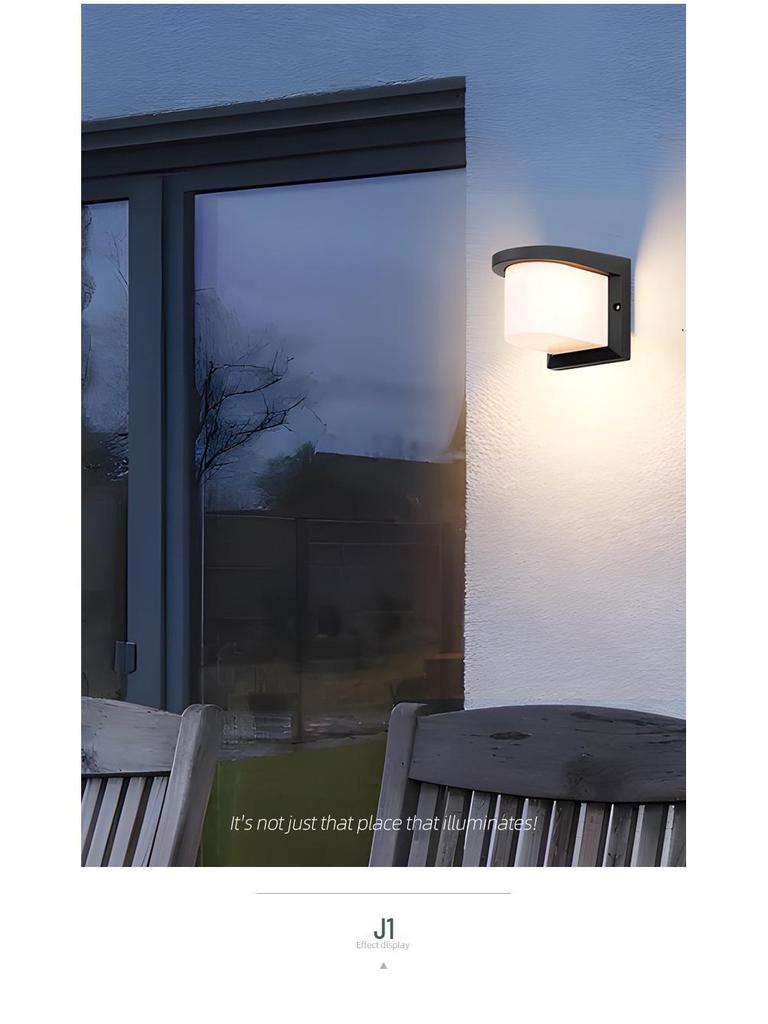 LED Waterproof Outdoor Wall Light for Balcony, Corridor, Courtyard, and Garden