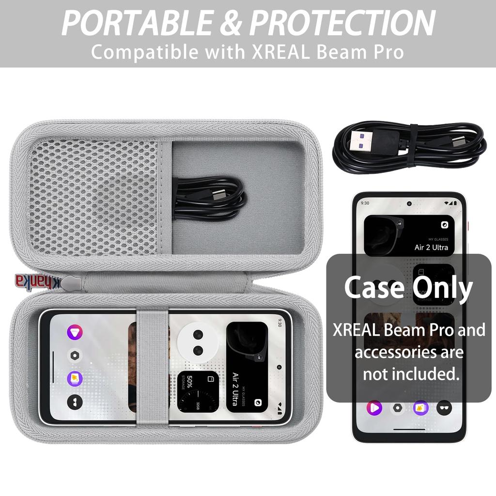 XREAL Beam Pro XREAL AR Glass Spatial Computing Companion 3D Camera Travel Storage Case Khanka (only Case) -
