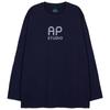 ASTRAL PROJECTION Ap Ap Oversized Long Sleeve T-Shirt_Navy