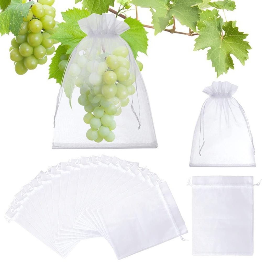 100pcs Fruit Protection Bag Breathable Fruit Protection Bags For Grapes Figs ForInsect Proof Bag Breathable Mesh Protective Bags