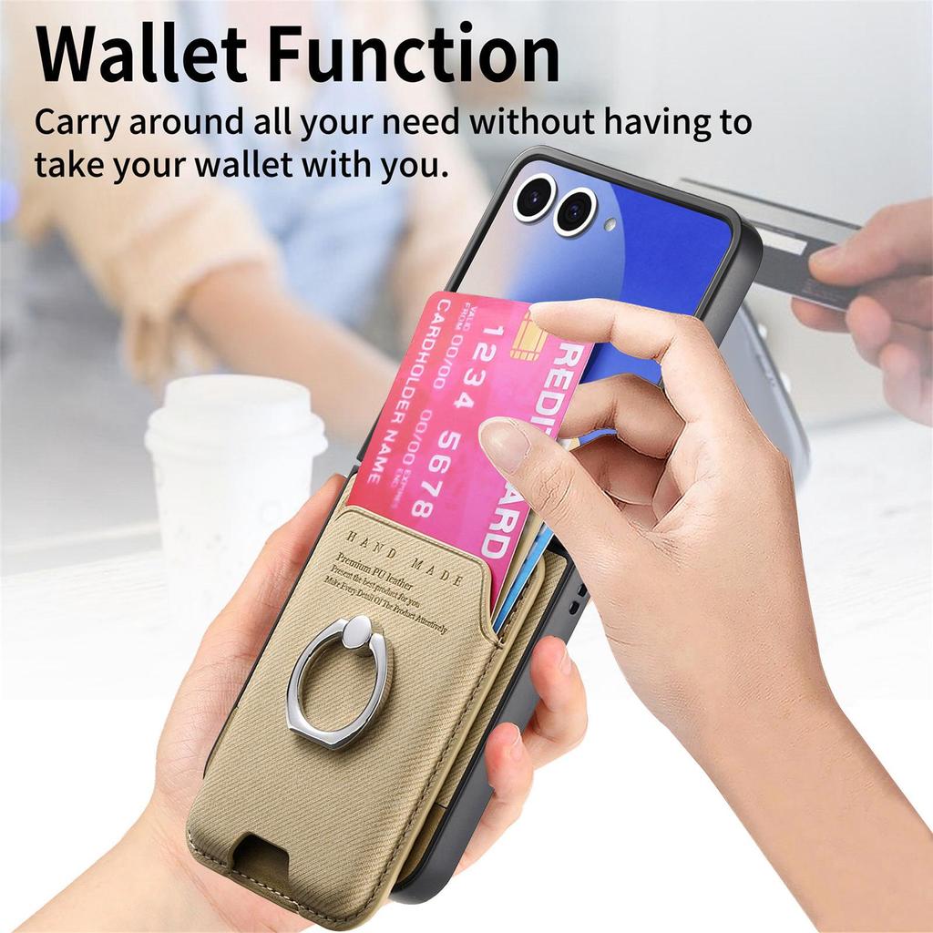 Samsung Galaxy Z Flip 7/6 Magnetiskt Fällbart Ringstativ Skyddsfodral