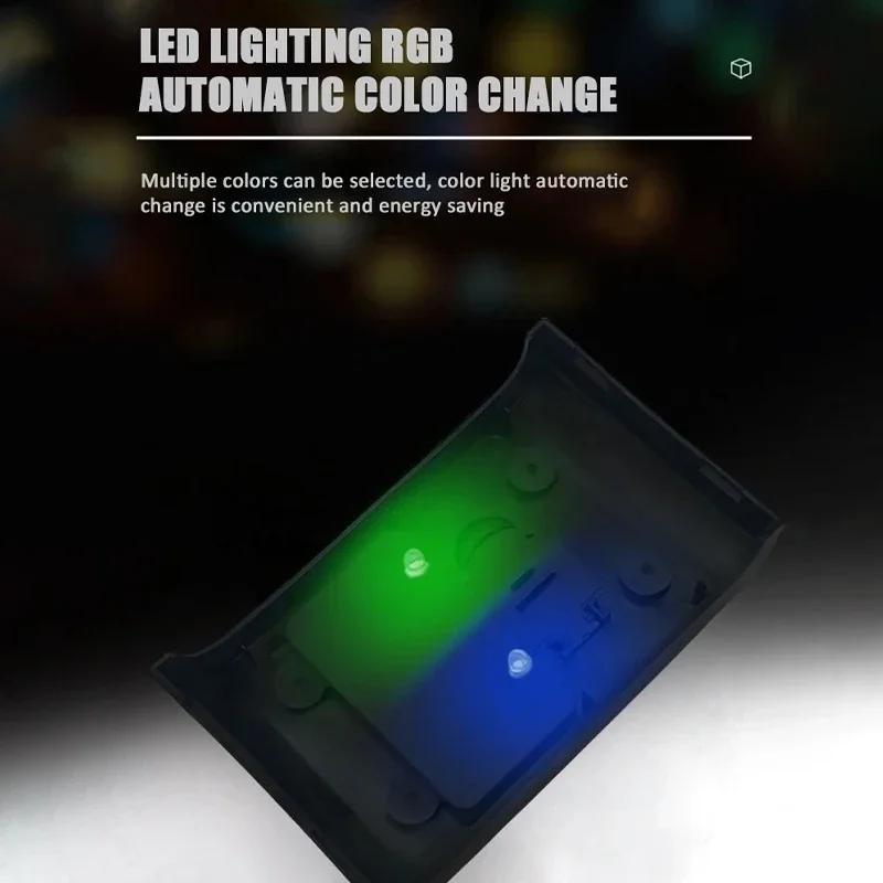 Modular Led Fish Tank with Isolated Blocks, Easy Assembly for Betta/goldfish Breeding Transparent Small Aquarium