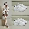 Spring White Shoes New Style Female Students' Thick Sole Height-enhancing Sports Shoes Casual Shoes Street Photography