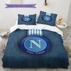 SSC Napoli Custom Name Pattern Bedding,Quilt Set Quilt Cover Pillowcase Home Birthday Gift(1 * duvet cover + 2 * pillowcase, without core)
