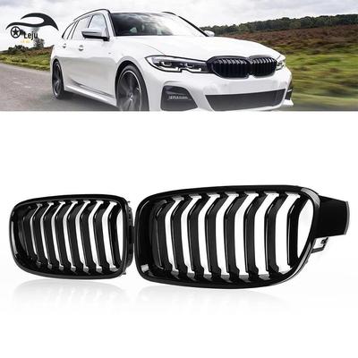 Błyszcząca Czarna Jednorzędowa Grill Przedni do BMW Serii 3 F30/F31/F35 12-18