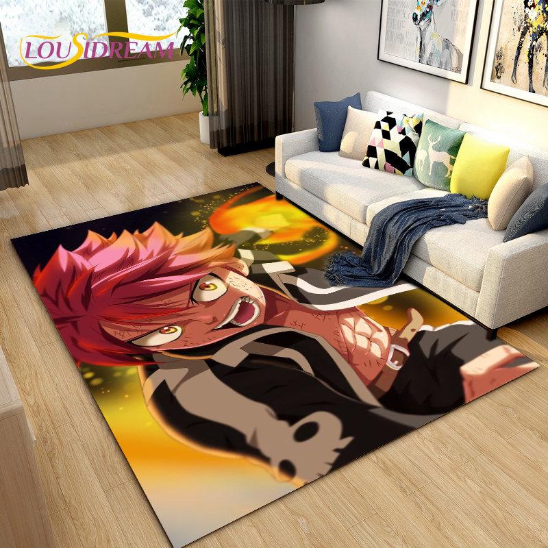 Fairy Tail Japan Anime Cartoon Area Rug,Carpet Rug for Living Room Bedroom Sofa Doormat Decoration, Kids Play Non-slip Floor Mat