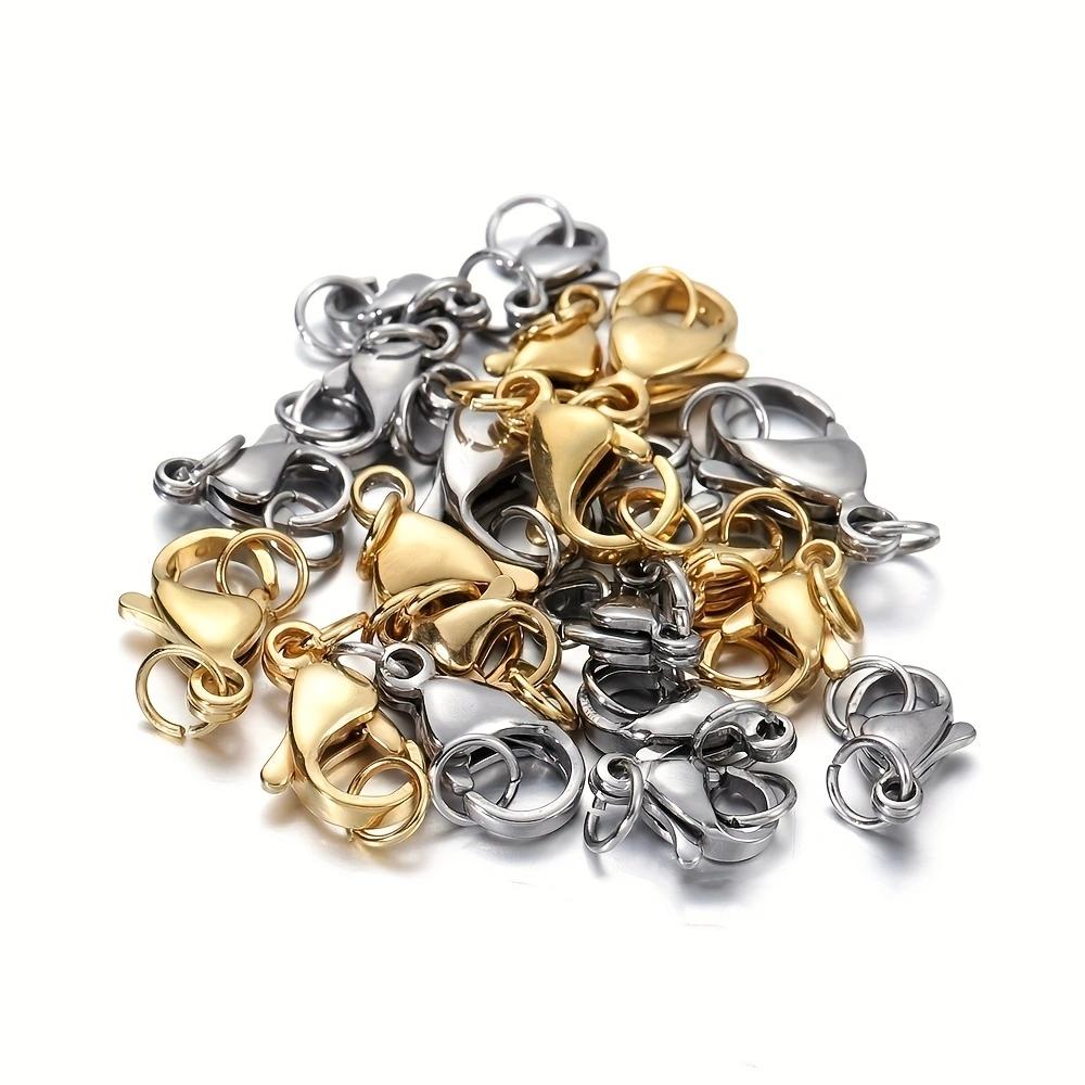 120Pcs/Set Lobster Clasp Jump Rings For Bracelet Necklace Chains DIY Jewelry Making Findings Supplies