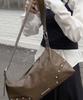 Iugamakaras Studded Hobo Bag (Brown)