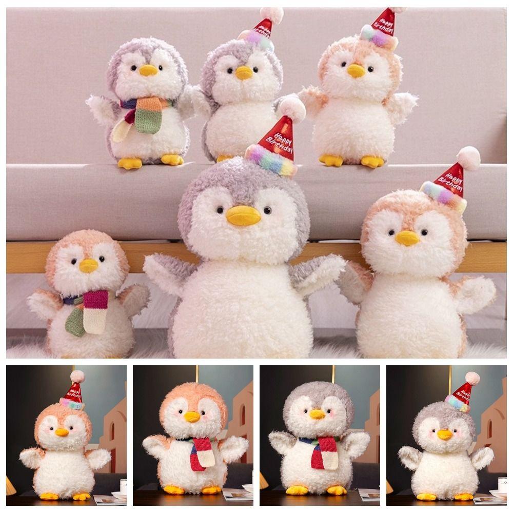 Soft Scarf Penguin Plush Toys PP Cotton Birthday Penguin Plush Doll Kids Gifts