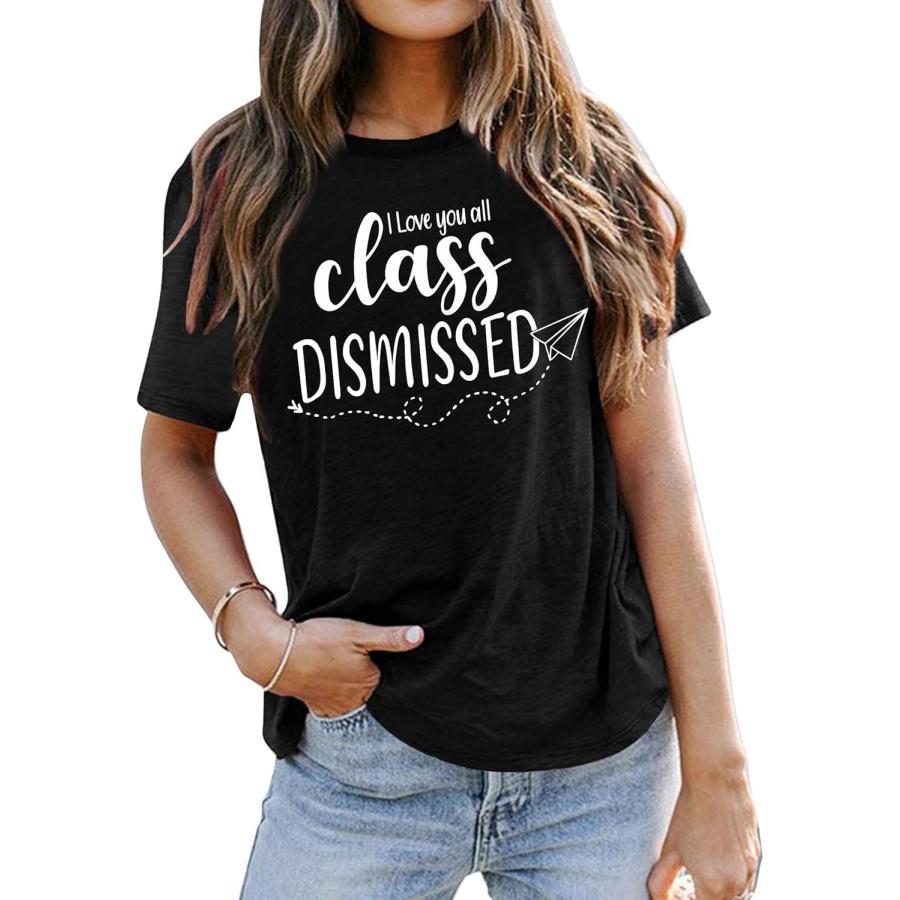 Футболка для учителя  Последний день в школе  Школьная футболка на выпускной Футболка с буквенным принтом  Учитель  Летние топы для учителя XXXXXL чёрный