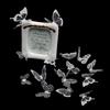 18pcs/lot Black White Butterflies Butterflies 3D PVC Wall Sticker Home DIY Decoration Beautiful Butterfly Living Room for Kids