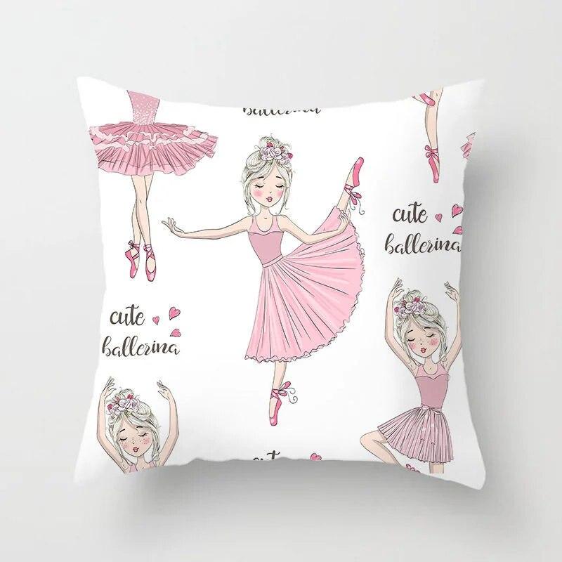 Bedroom Living Room Sofa Bed Decorative Pillowcase Home Decor Cute Girl Princess Cushion Cover