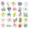 Lily Flower Travel Stickers: 50 Waterproof Cartoon Plant Designs for Suitcase & Laptop Decoration