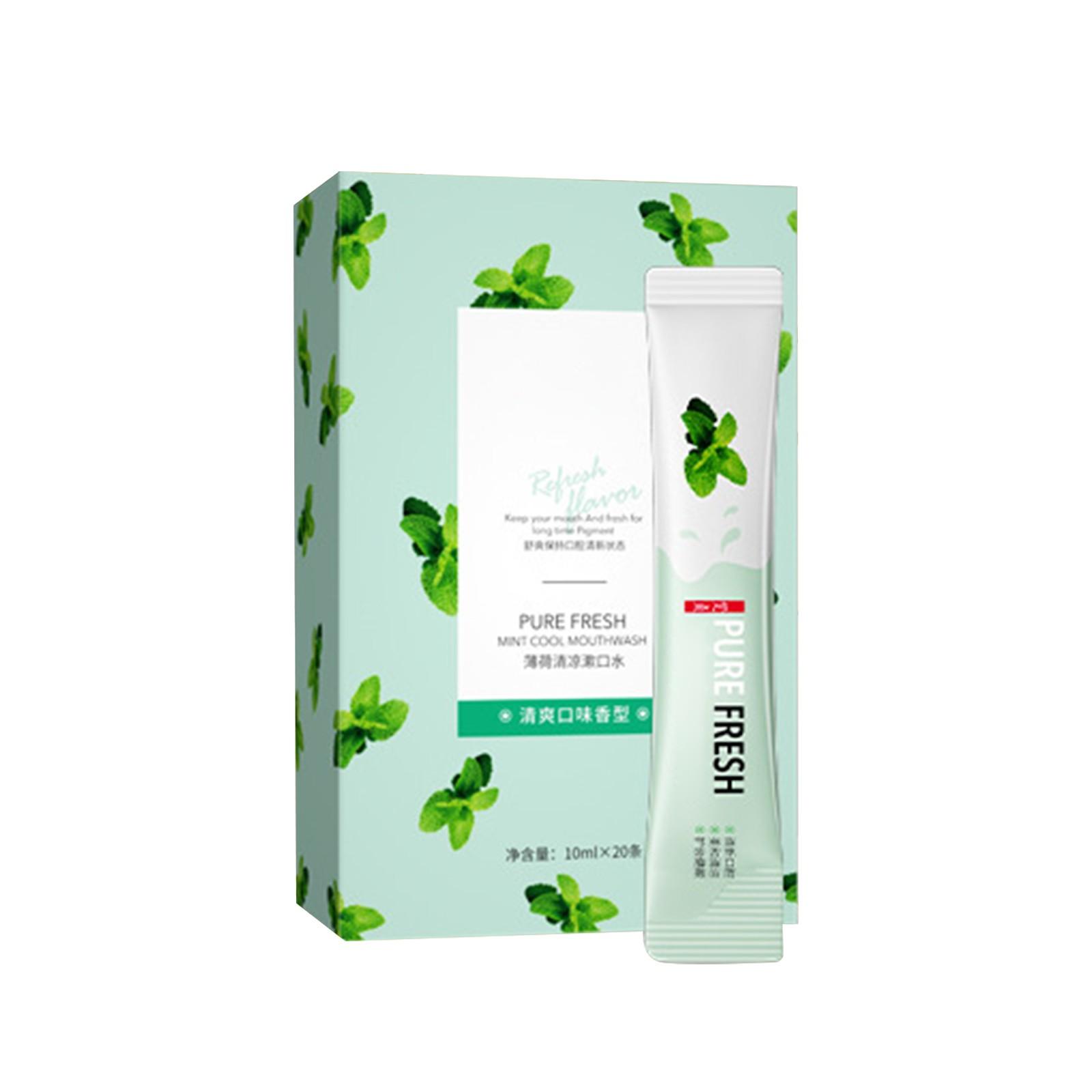 

Ополаскиватель для полости рта для бережного ухода за зубами, от пятен и запахов, для ежедневного ухода, ополаскиватель для полости рта 20*10 мл One Size