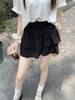 High-Waisted Slimming Ballet-Style Mini Skirt For Women Summer Sweet A-Line Skirts With Dots Print Bow