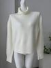 2025 Women's Autumn/Winter Solid Color High Neck Loose Knit Sweater