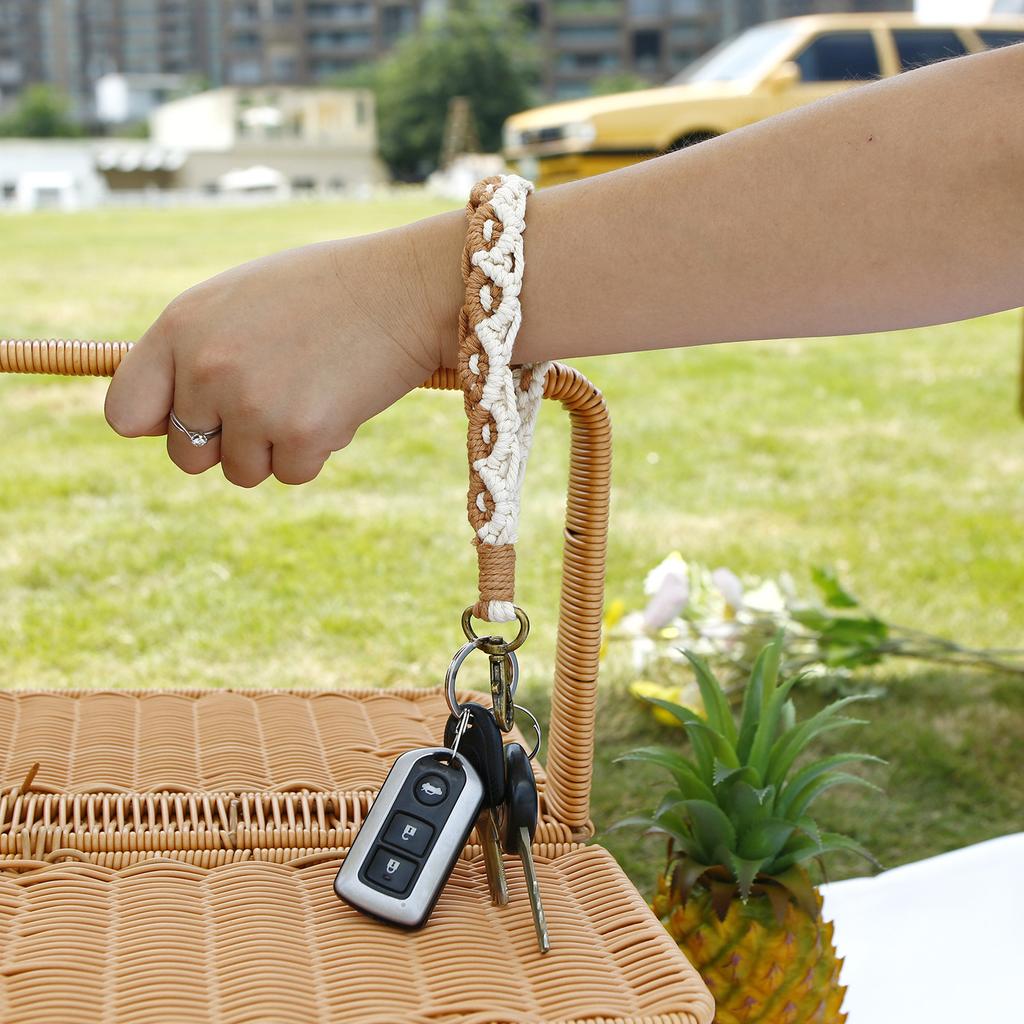 Hand-woven Wrist Strap Keychain