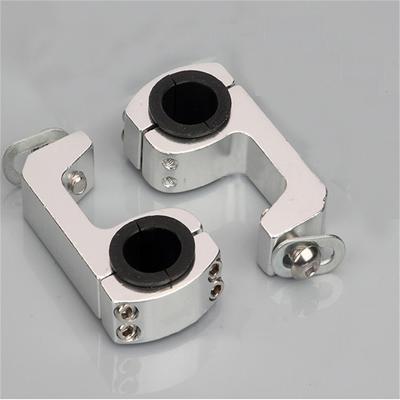 2pcs Motorcycle Handlebar Mount Handguard Bracket Securing Clips Plastic+Aluminum