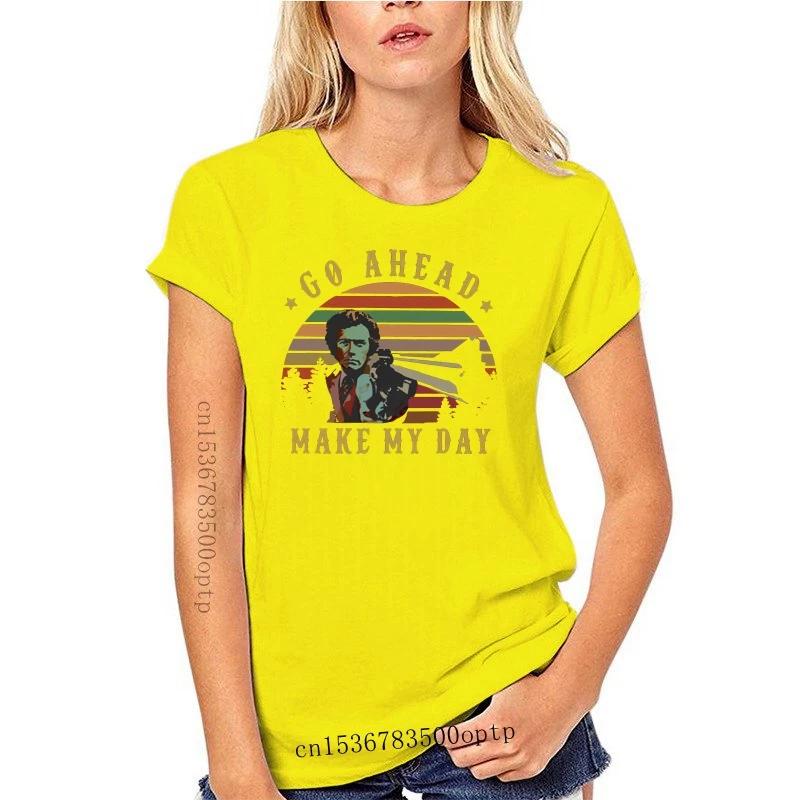 New Vintage Clint Eastwood Go Ahead Make My Day T-Shirt Black-Navy For Men-Women Superior Quality Tee Shirt