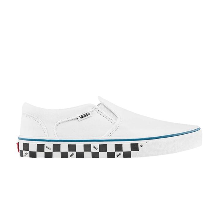 

Кроссовки унисекс Vans Asher Checker Sidewall белые VN0A45J80OV