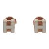 HERMES   Pierce white/Pink Gold Metal Women