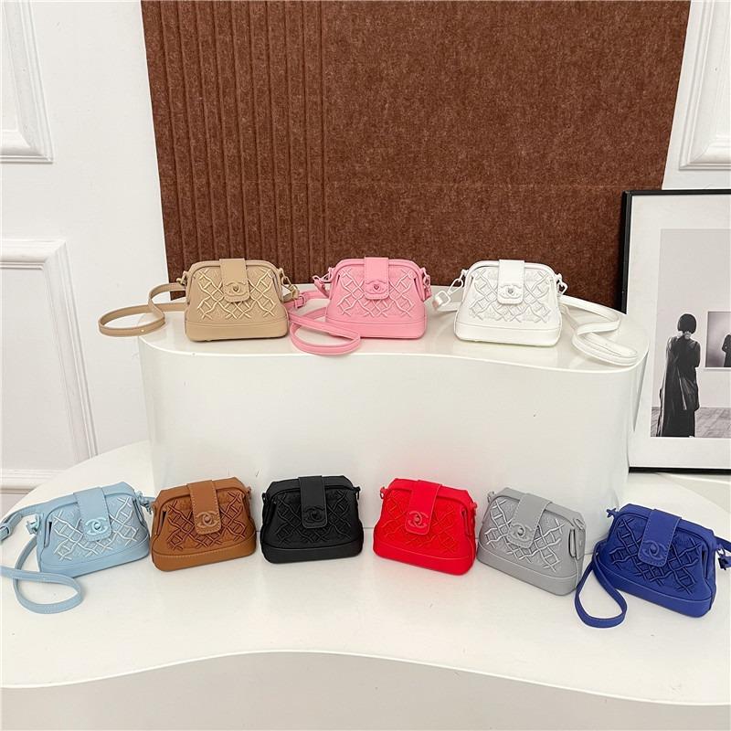 Tung Industri Broderi Skalväska Dam Ny Premium Texturerad Broderitråd Enfärgad Axelväska Crossbody