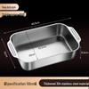 Lainuo Rectangular 304 Stainless Steel Deep Roasting Fish Pan