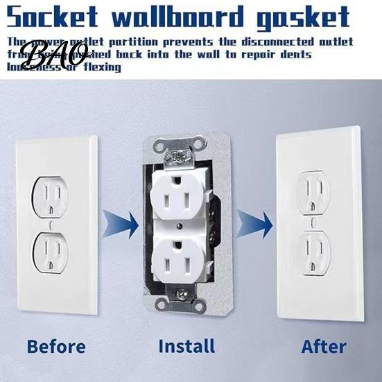 Wall Plate Spacers 5/10/15/20/30Pcs for Electrical Outlets, Galvanized Metal Device Leveling Plates Flush Fit Loose or Recessed Outlet Repair,