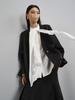 Spring 2026 Women's V-neck Long Sleeve Tencel Acetate Top - Elegant, Solid Color, Age-Reducing