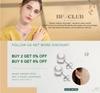 BF Club Silver Color Hiphop Thick Butterfly Shape Bracelet for Women Men Vintage Handmade Hasp Bracelet Birthday Gift