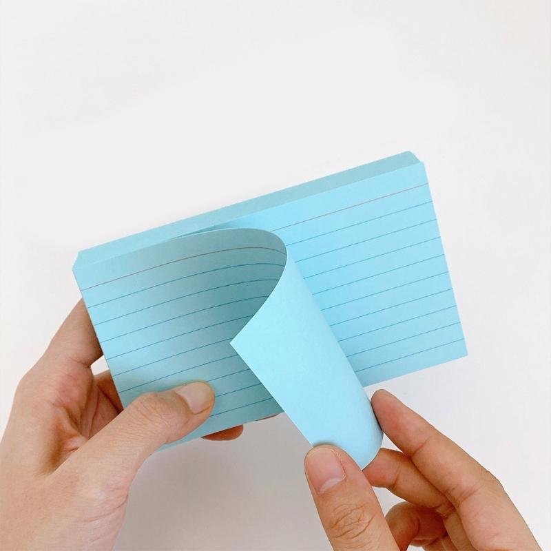 50 Pieces Colored Note Paper 3x5Inch Ruled Study Card Note Card Vocabulary Card Lined Notecards Small Pocket Notepads