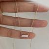 Unique 2026 Single Row Diamond Necklace for Women - Exquisite Luxurious Fashionable Collarbone Chain