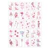 Cinnamon Girl Kids' Tattoo Sticker 30-Piece Set P Awesome Pink, 1 Set