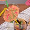 20/50pcs Colorful Drinking Straw with Paper Umbrella Festival Party Restaurant Household Vacation Drinks Decor Straw XJM