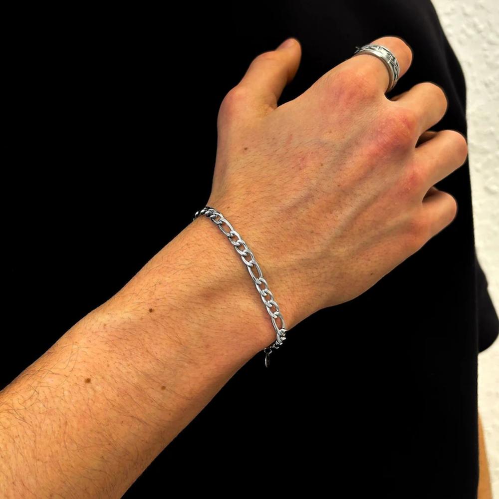 Chain Bracelet for Men Women Stainless Steel Width 3-10 MM Bracelets Punk Jewelry Couple Gift Pulsera Hombre New
