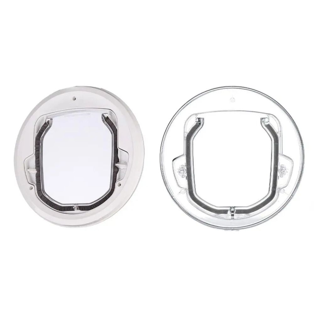 4 Ways Lock Dog Cat Flap Door Round Cat Interior Door Pets Dog Door Window  Sliding Glass Doors