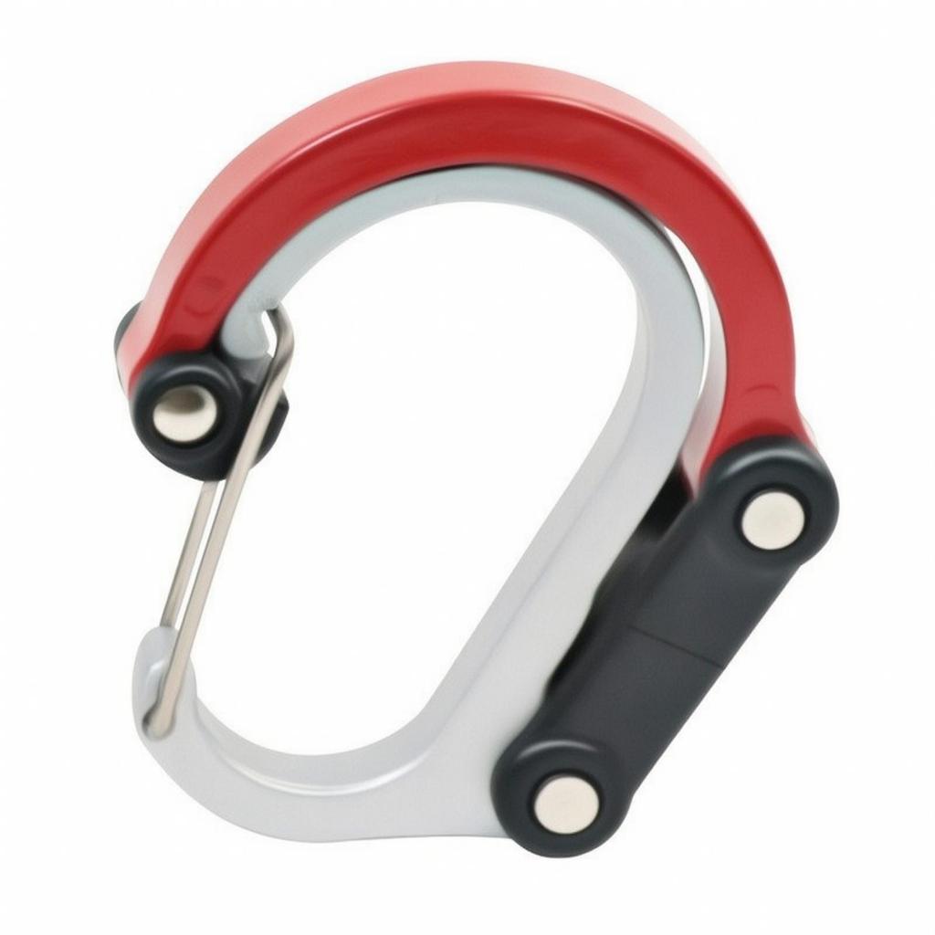 DShaped Carabiner Hook Lightweight Aluminum Alloy with SelfClosing Gate Compact Hanging