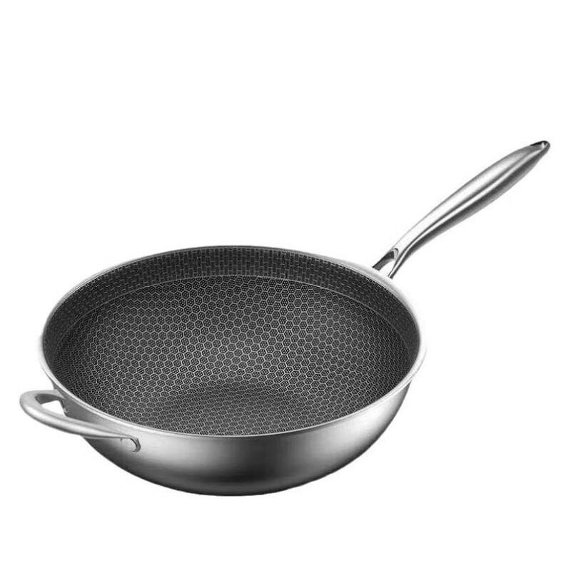 Mr. Jian 316 Stainless Steel Double-Sided Honeycomb Non-Stick Wok