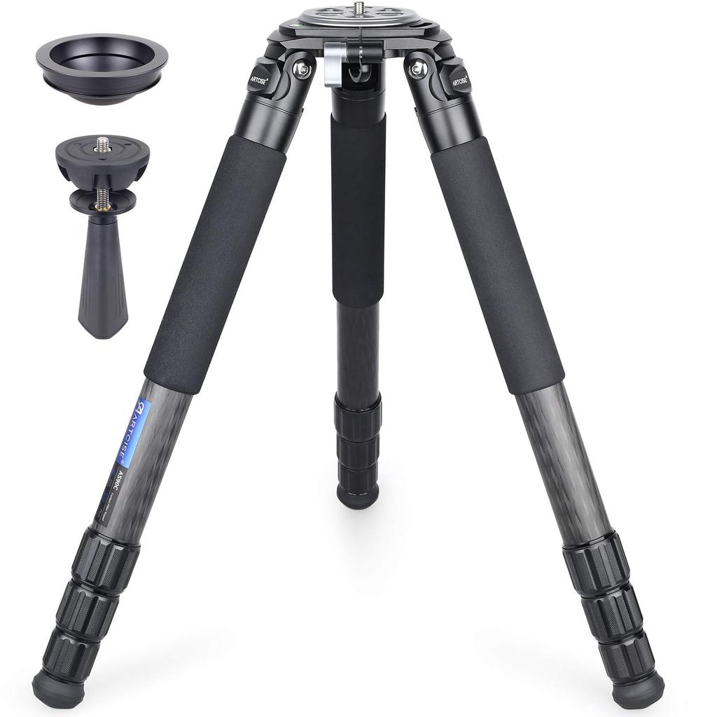 ARTCISE Large Carbon Fiber 40mm Pipe 4 Nut Bowl Lightweight and Carbon Fiber 40kg Weight Includes 75mm Bowl Leg Adjustable Height from 10cm To