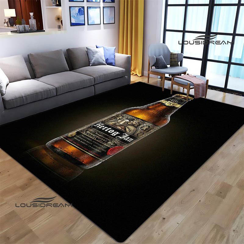 Hertog jan LOGO Teppich Wohnzimmer Schlafzimmer rutschfeste Teppiche Yogamatte Outdoor-Teppich Kawaii-Teppich Läufer Geburtstagsgeschenk