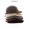 Men's short-brimmed, solid-color, plain baseball cap for outdoor activities, offering sun protection and shade