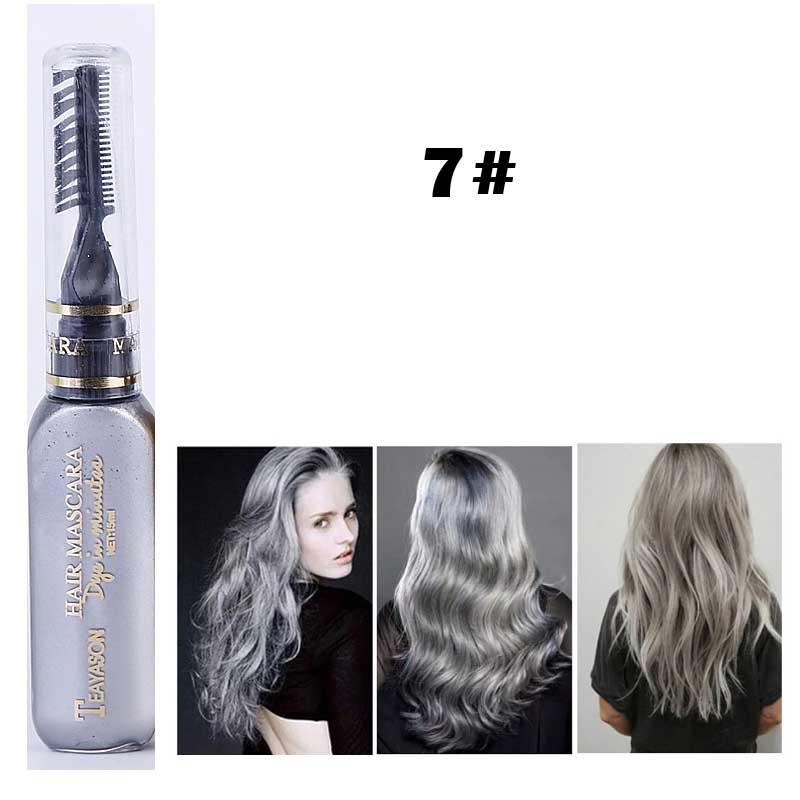 13 couleurs de couleur de cheveux unique teinture pour cheveux temporaire Non toxique bricolage couleur de cheveux Mascara colorant crème Pigments