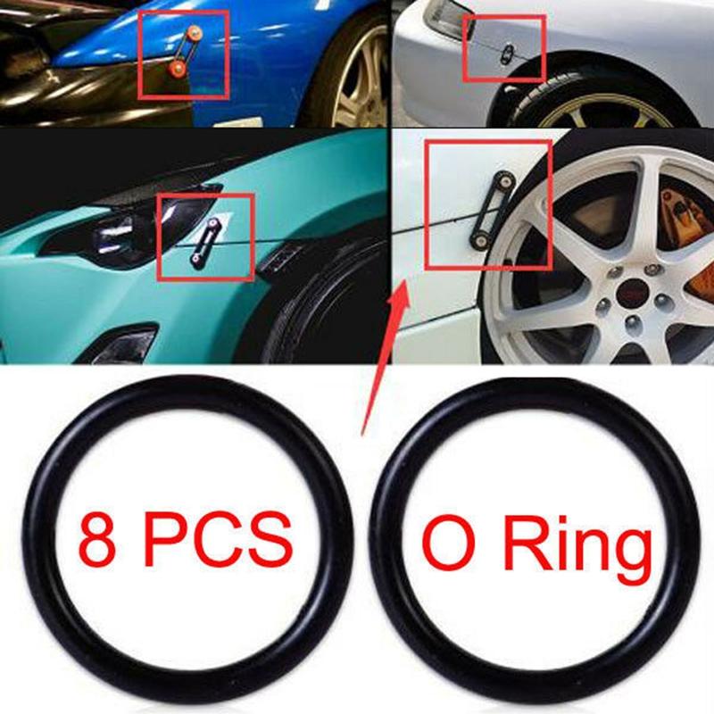 8pcs Rubber O-Ring Car Truck Bumper Quick Release Fastener Replacement