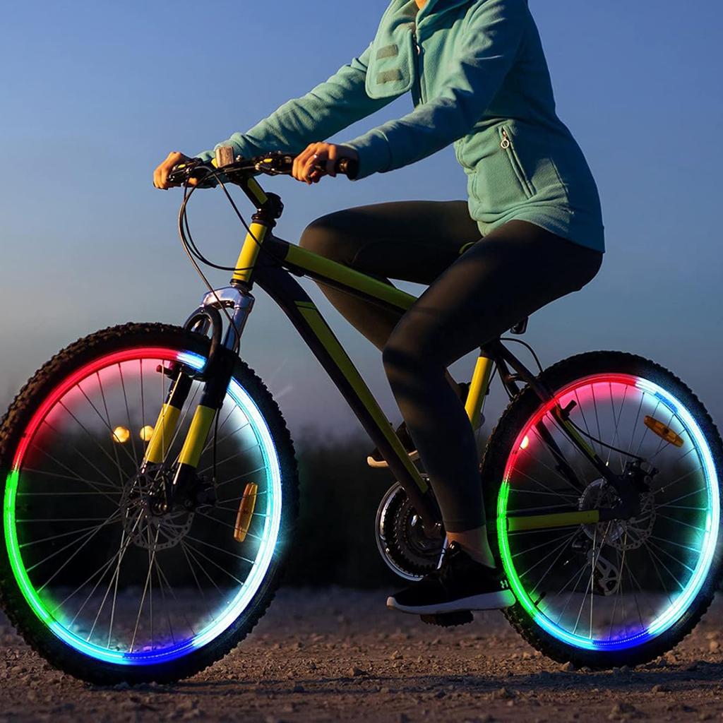 Car Upgraded Led Wheel Lights Flashing Tyre Wheel Valves Caps Lights Bike Tire Valves Stem Lights Colorful Waterproof