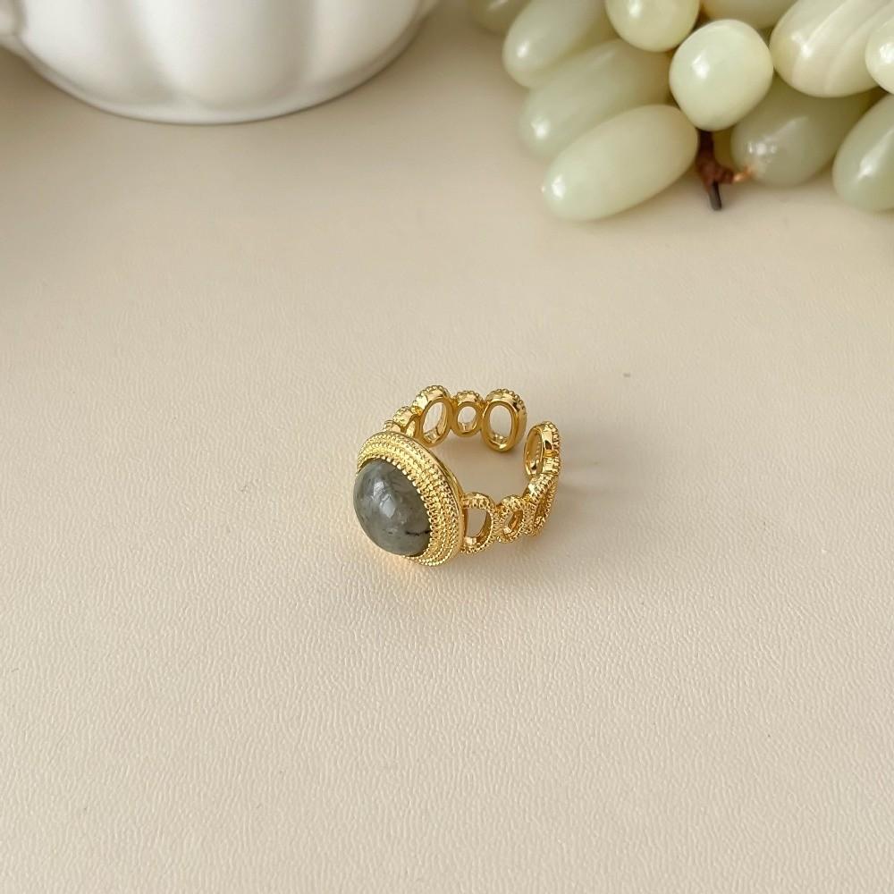 Creative Amber Open Finger Rings Natural Opening Rings Fashion Finger Rings  Women