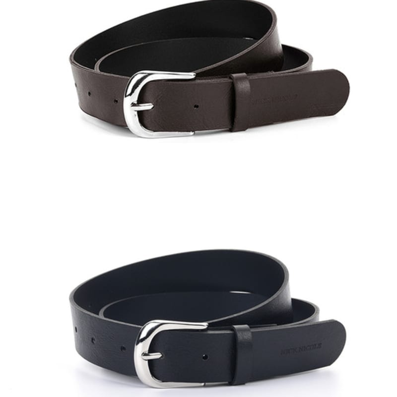 nick&NICOLE NICOLE BASIC LEATHER BELT_2 COLORS