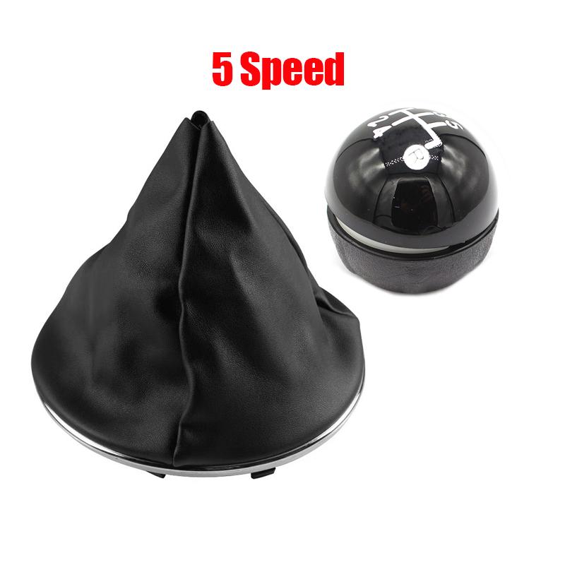 5/6 Speed Gear Shift Knob Head Shifter Gaitor Boot Cover for Fiat 500 500C 2007 - 2018 Car Shifter Change Knob