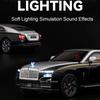 Scale 1:24 Spectre Cullinan Sports Car Model Toy Metal Diecast Music Light Wheel Steering Models Toys for Children's Gifts