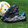 Boys' Stud Anti Slip Football Boots for Easy on And Off Rotating Button Football Shoes Training Shoes Artificial Turf Soccer Shoes