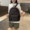 Schoolbag: Korean style niche, high-look, double backpack for women, Japanese sweet, fresh, solid color backpack, school bag for primary and middle 